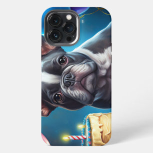 Etui iPhone 13 Pro Max Frenchie Fête d'Anniversaire : Un Bulldog Français