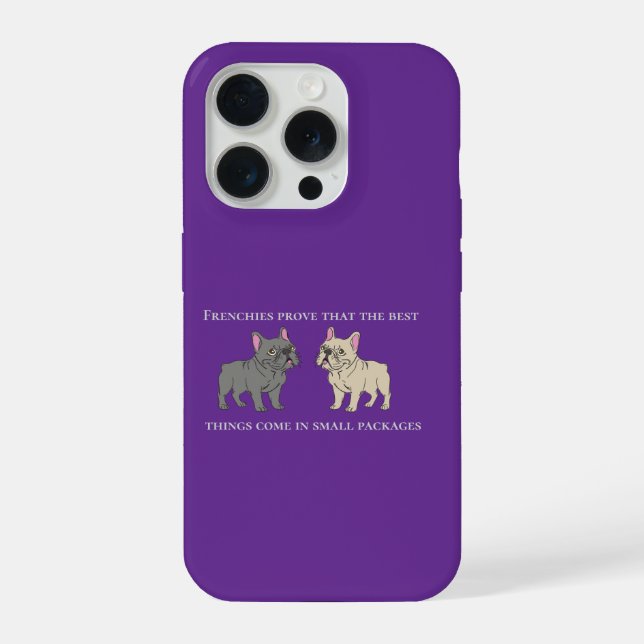 Coque iPhone Frenchie prouvent que les meilleures choses (Verso)