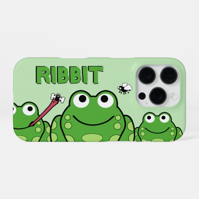 Coque iPhone Frog personnalisé (Verso Horizontal)
