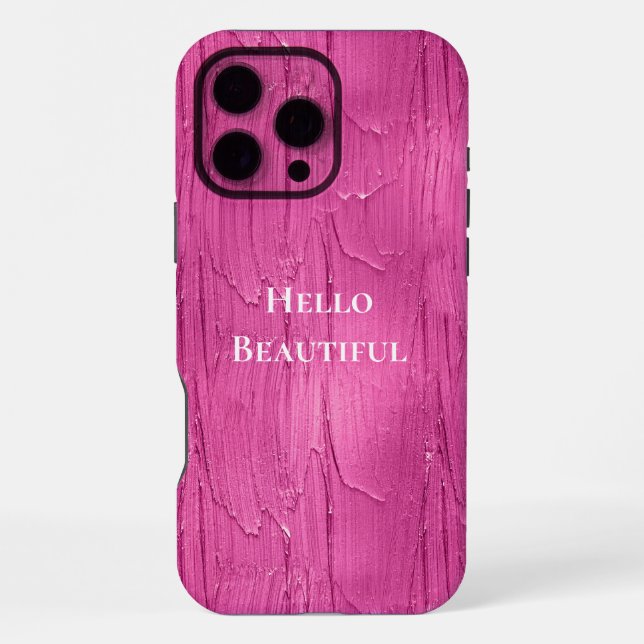 Coque iPhone Froid de gâteau rose (Verso)