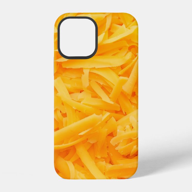 Coque iPhone fromage cheddar râpé vue de dessus (Verso)