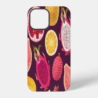 Fruit exotique : motif transparent coloré