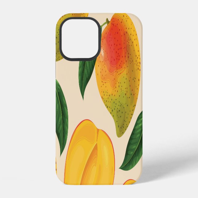 Coque iPhone Fruit Mango Motif sans joint (Verso)