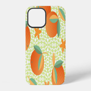 Coque iPhone 12 Fruit Orange Exotique : Vintage Tropical.