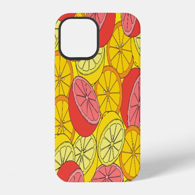 Coque iPhone Fruits d'agrumes Motif transparent (Verso)