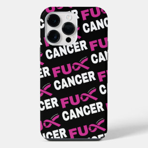Coque Pour Pour iPhone 14 Pro Max FU CANCER...Cancer du sein