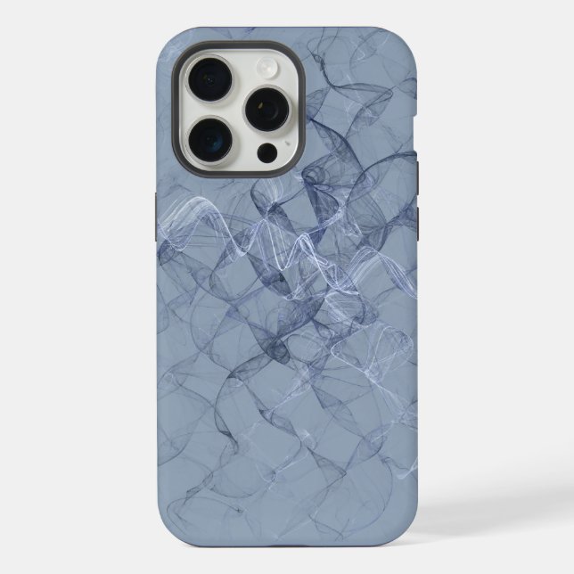 Coque iPhone Fumée bleue (Verso)