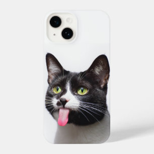 Coque Pour iPhone 14 Fun Chat Kitten Sticking sa langue Sortir Humour a