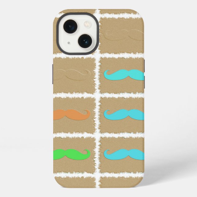 Coque iPhone Funny Girl Mustache 3 (Verso)