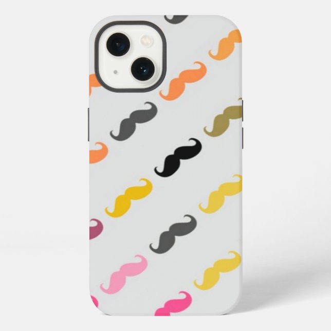 Coque iPhone Funny Girl Mustache 5 (Verso)
