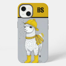 Funny Llama in Rain Boots - Humour de plage