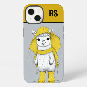 Etui iPhone 13 Funny Llama in Rain Boots - Humour de plage
