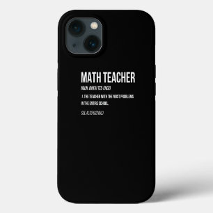 Etui iPhone 13 Funny Math Enseignant Définition La plupart des p