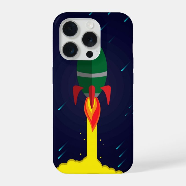 Coque iPhone Fusée astronef astrologie astronaute (Verso)