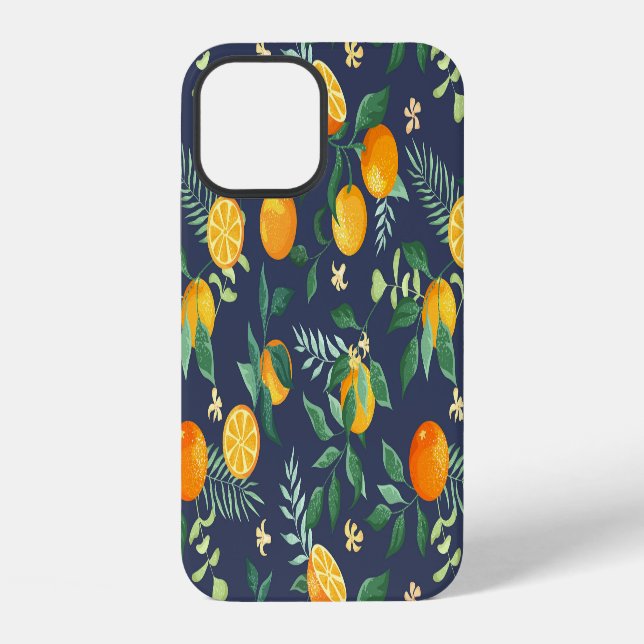 Coque iPhone Fusion Citronnée : Oranges à la saveur tropicale (Verso)