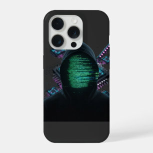 Coque iPhone 15 Pro Fusion de technologie cybernétique - Katana Néon e