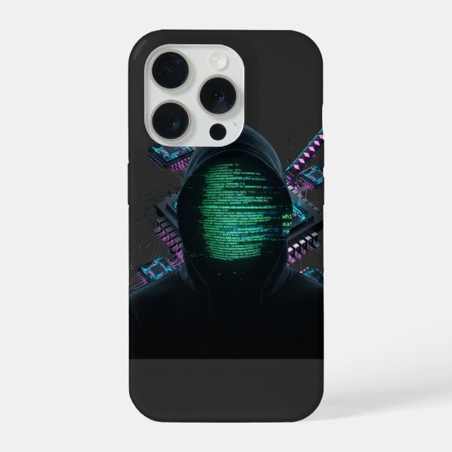 Coque iPhone Fusion de technologie cybernétique - Katana Néon e (Verso)