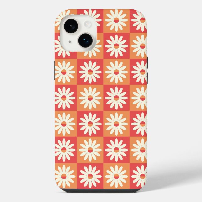 Coque iPhone Fusion Florale Rétro (Verso)