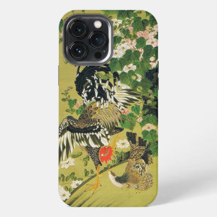 Etui iPhone 13 Pro Max Fuyo Soukeizu Peinture d'Ito Jakuchu