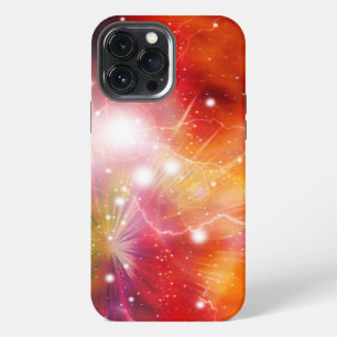 Etui iPhone 13 Pro Max Galaxie de feu nébuleux dans l'espace extra-atmosp