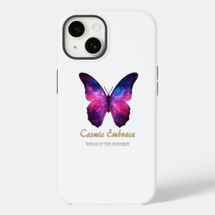 Coque Pour iPhone 14 Galaxie Papillon Cosmique Ailes