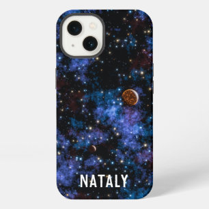 Etui iPhone 13 Galaxies colorées, étoiles et planètes nom