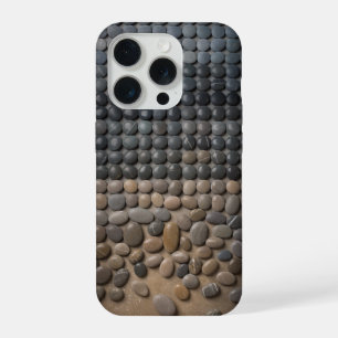 Coque iPhone 15 Pro Galets Lisses Pierres de Plage Photographie de la