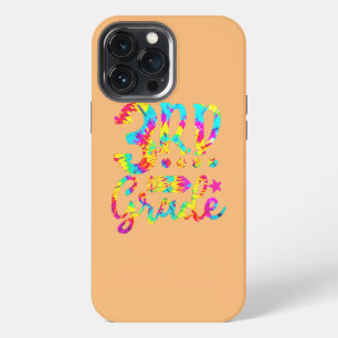Etui iPhone 13 Pro Max Garçon professeur de CE2 Tie Dye retour à l'école