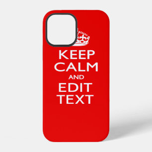Coque iPhone 12 Garde Calme Personnalisé Et Modifier Texte Décor R