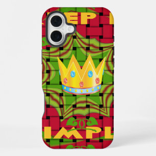 Coque iPhone 16 Plus Gardez les Choses Simples : Impression florale tis