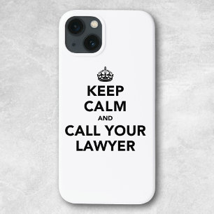 Etui iPhone 13 Gardez votre calme et appelez votre avocat