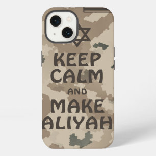 Etui iPhone 13 Gardez votre calme et faites votre Aliyah - Désert