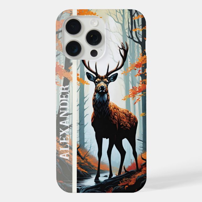 Coque iPhone Gardien de la forêt d'automne (Verso)