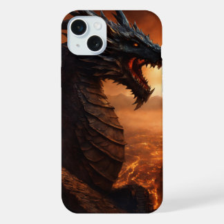 Coque iPhone 15 Plus Gardien Dragon : Étui pour iPhone/iPad d'art fanta