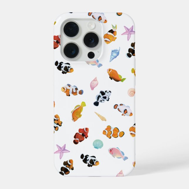 Coque iPhone Gathering of Clownfish | Ocean Art Design (Verso)