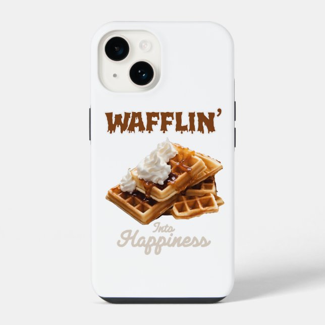 Coque iPhone Gaufrez pour le bonheur (Verso)