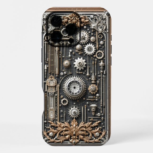 Coque iPhone Gear Guard Steampunk pour (Verso)