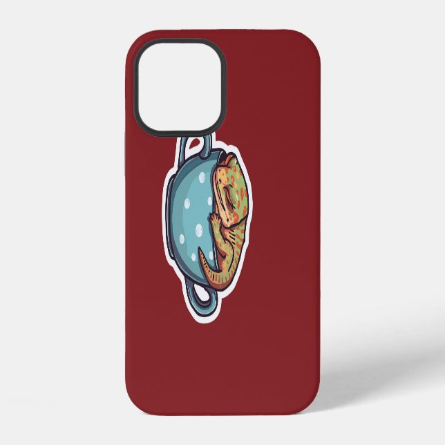 Coque iPhone Gecko endormi (Verso)