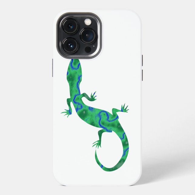Coque iPhone Gecko vert (Verso)