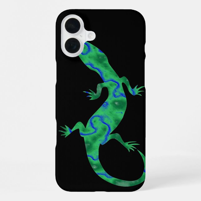 Coque iPhone Gecko vert (Verso)