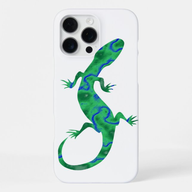 Coque iPhone Gecko vert (Verso)