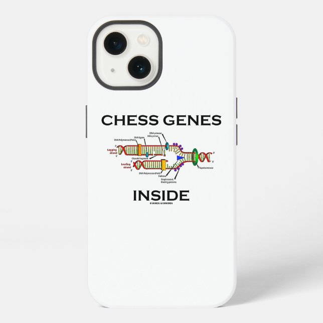 Coque iPhone Gènes d'échecs à l'intérieur de l'humour de réplic (Verso)