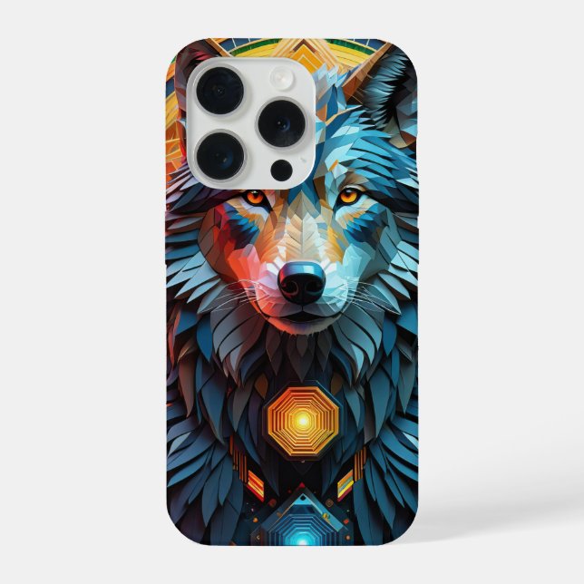 Coque iPhone Geo Wolf (Verso)
