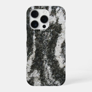 Coque iPhone 16 Pro Géologie roche grise à motif félin