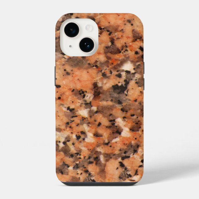 Coque iPhone Géologie Texture rocheuse tachetée (Verso)