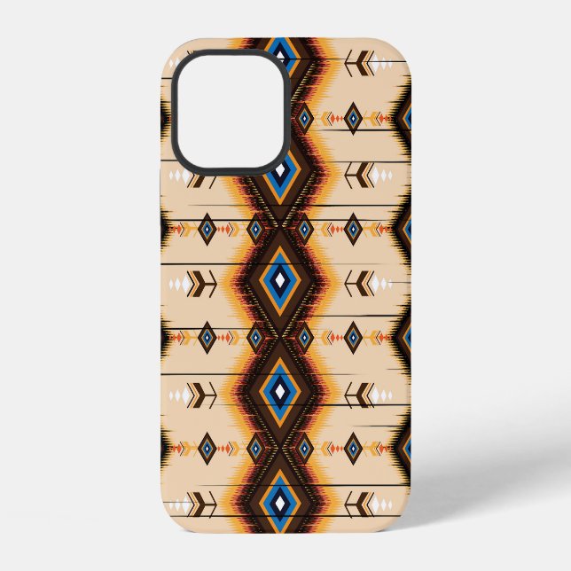 Coque iPhone Géométrie ethnique : conception motif abstraite. (Verso)