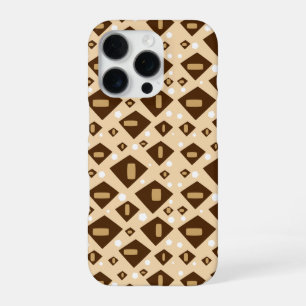 Coque iPhone 16 Pro Géométrie Terreuse