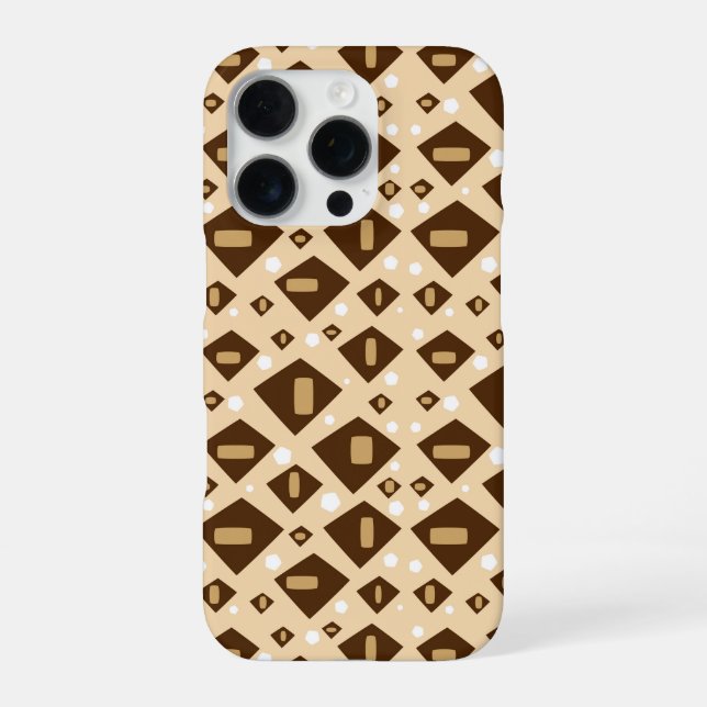 Coque iPhone Géométrie Terreuse (Verso)