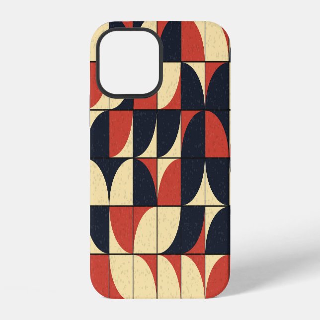 Coque iPhone géométrique Abstraite : art informatique. (Verso)