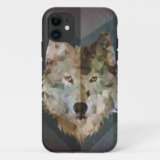 Coque iphone géométrique de loup